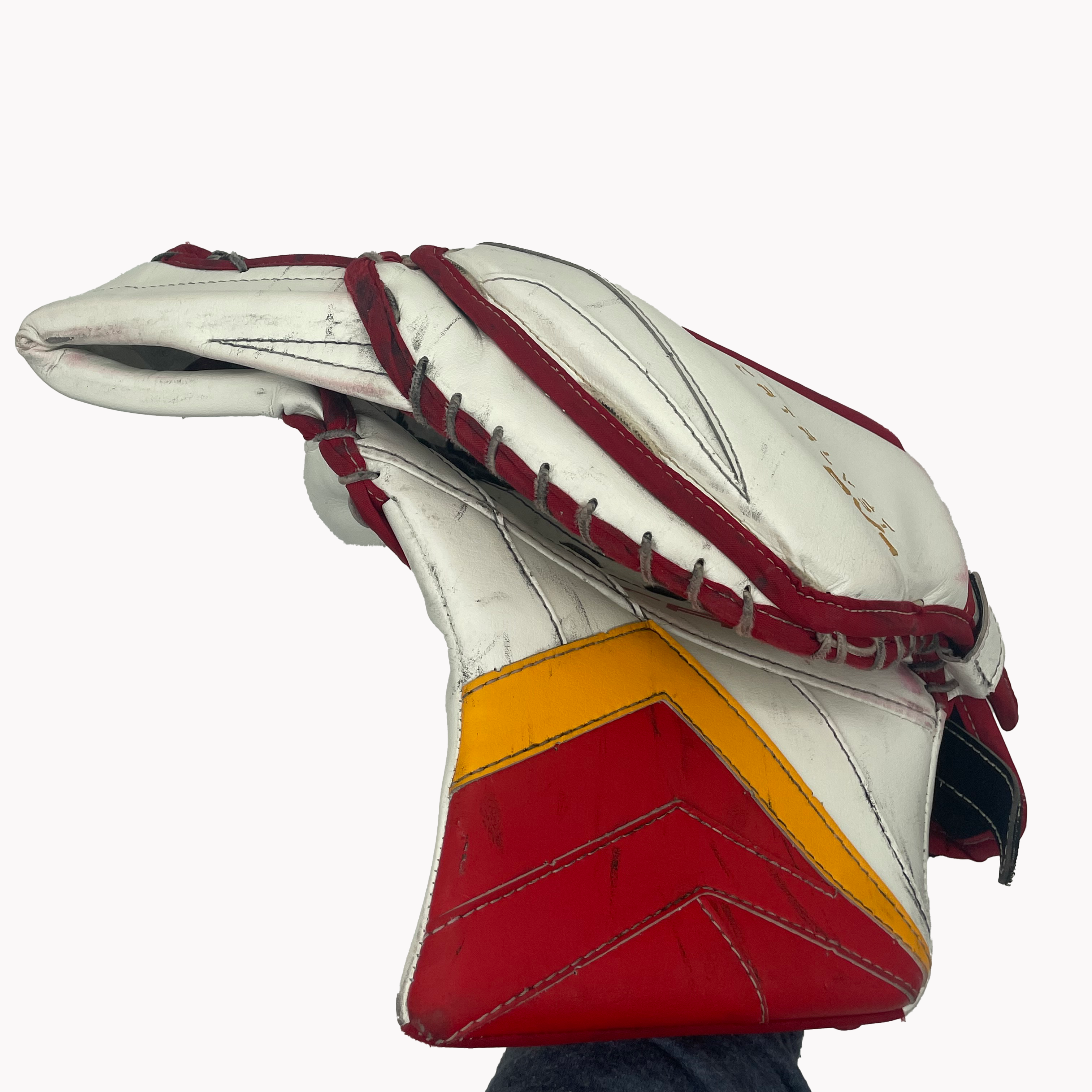 True Catalyst PX3 - Used Pro Stock Goalie Set (Red/Yellow/White)