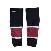 OHL - Used CCM Hockey Sock (Black/Burgundy/White)