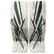 Brian's Optik 3 - Used Pro Stock Goalie Pads (White/Green)