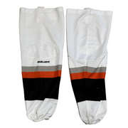 NCAA - Chaussettes de hockey Bauer d'occasion (blanc/orange/noir/gris)
