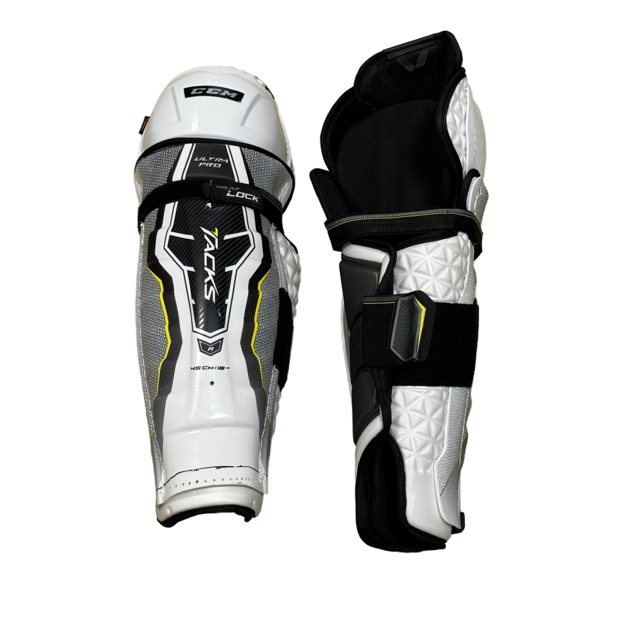CCM Ultra Tacks - Used Pro Stock Shin Pads