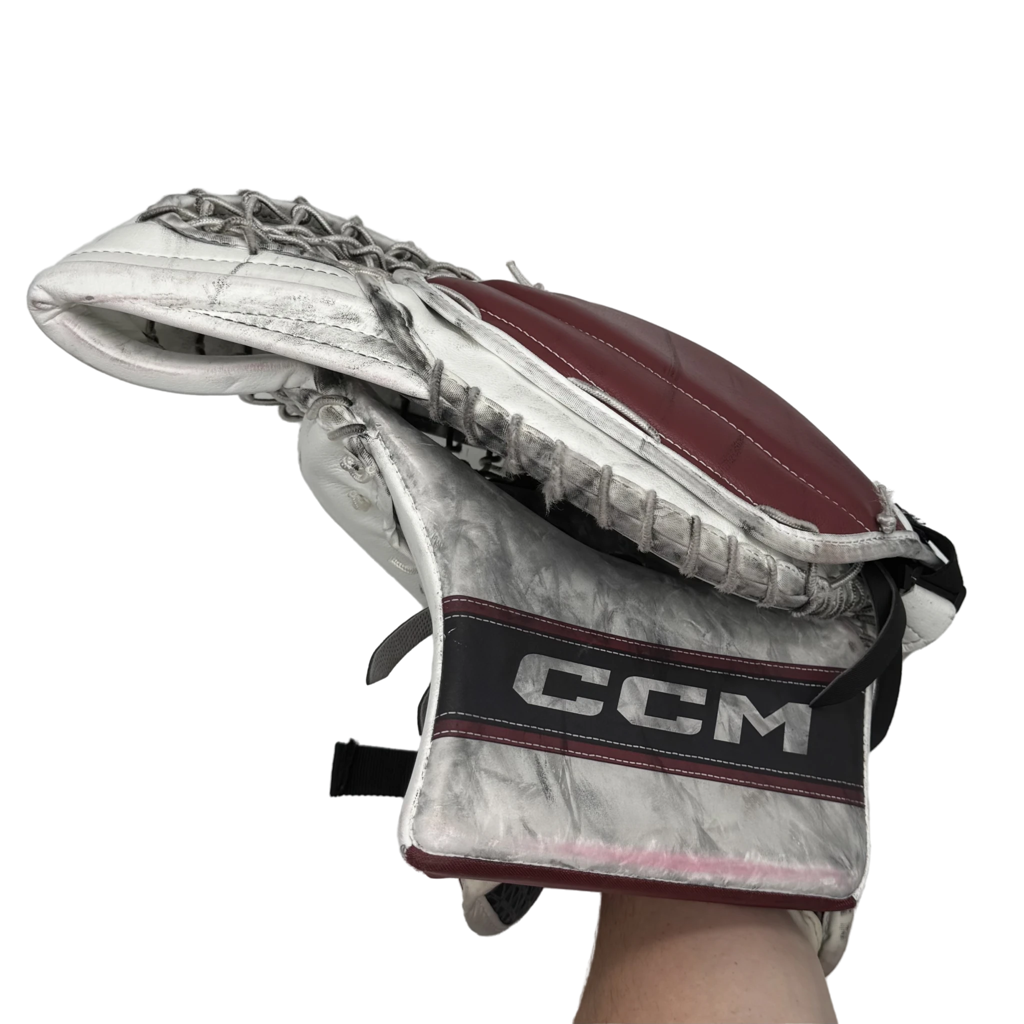 CCM Extreme Flex 6 - Used Pro Stock Goalie Full Set (White/Maroon/Black)