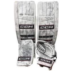 CCM Extreme Flex 6 - Used Pro Stock Goalie Full Set (White/Maroon/Black)