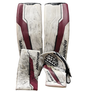 Used - Bauer Supreme Shadow Pro Stock Goalie Full Set (White/Burgundy/Black)