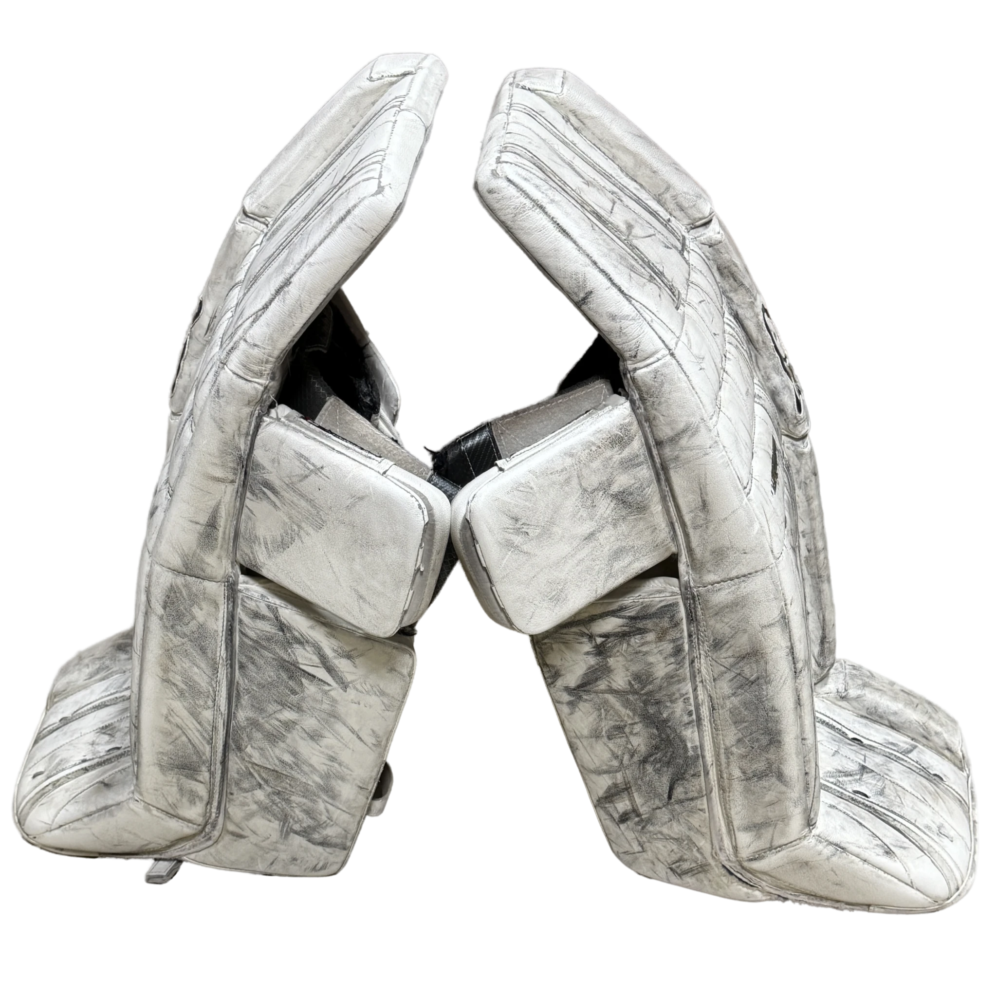 Brian's Gnetik - Used Pro Stock Goalie Pads (White)