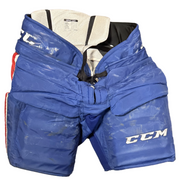 CCM HPG12A - Used Pro Stock Goalie Pants (Blue/Red/White)