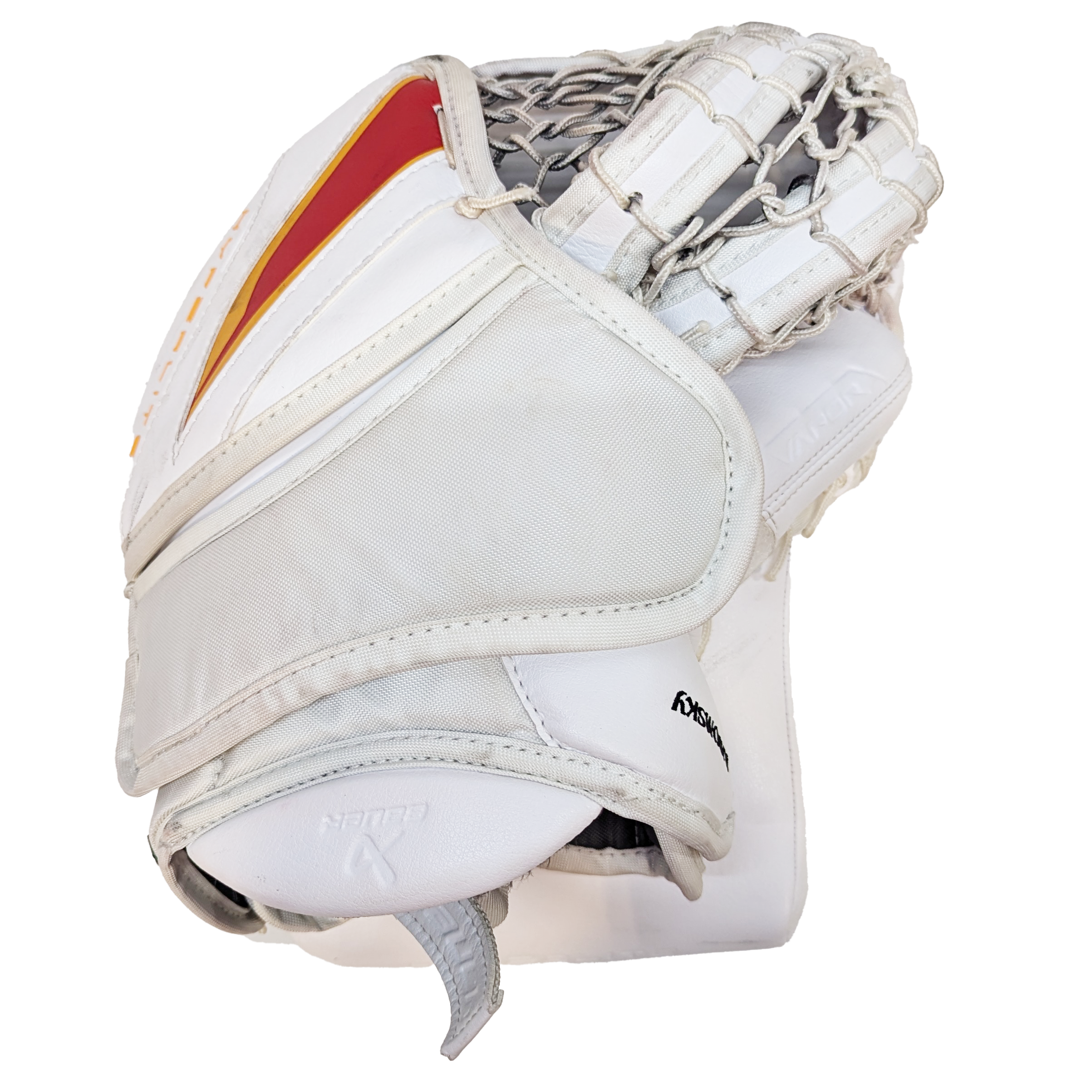 Bauer Vapor HyperLite - Used Pro Stock Goalie Full Set (White/Red/Yellow)