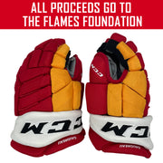 CCM HGJS - Gant NHL Pro Stock - Johnny Gaudreau (Rouge/Jaune/Blanc) 
