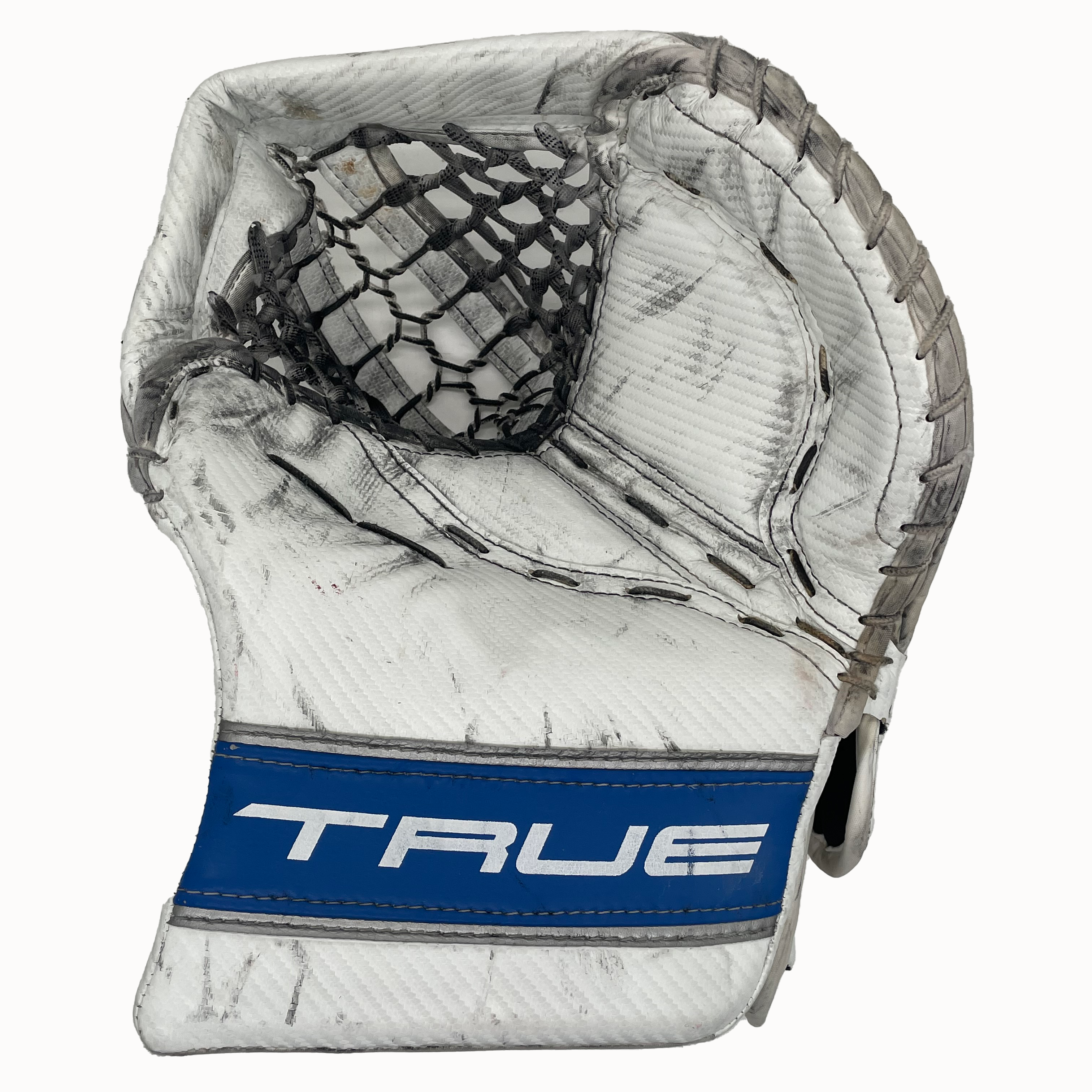 True L87 - Ensemble de gardien de but complet Pro Stock d'occasion (blanc/bleu)