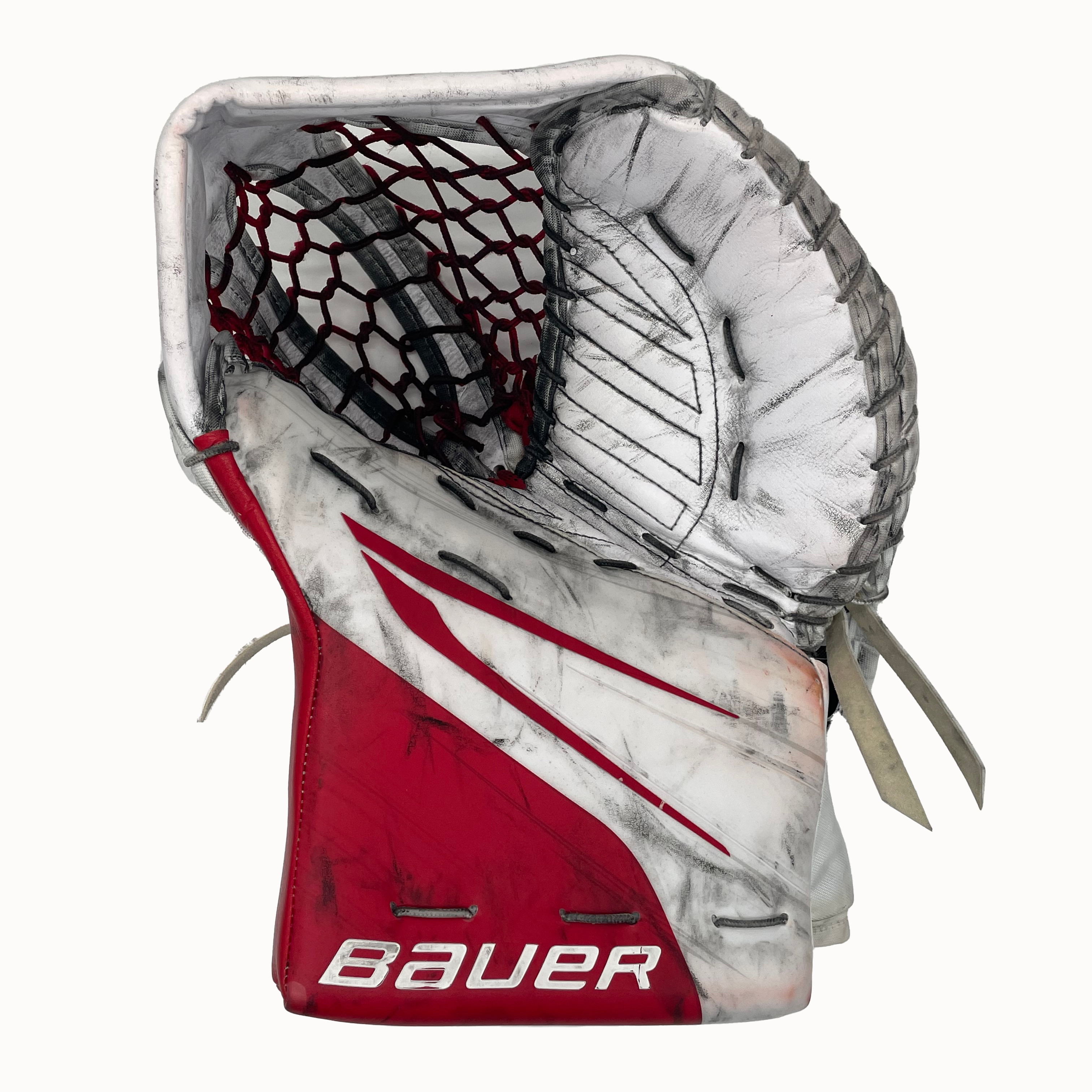 Bauer Vapor Hyperlite 2 - Ensemble de gardien de but complet Pro Stock Senior d'occasion (blanc/rouge)