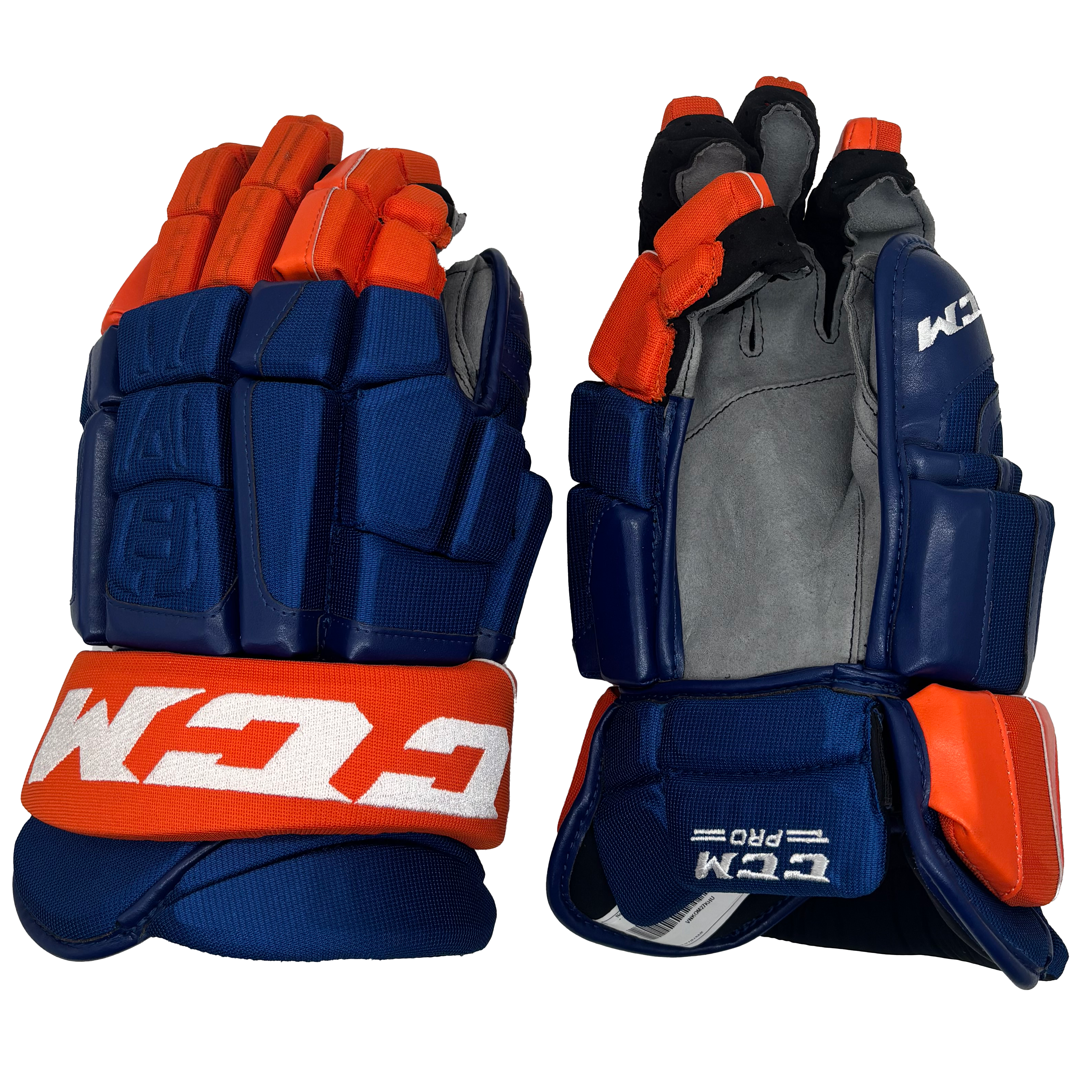 CCM HGQL - NHL Pro Stock Glove - New York Islanders (Blue/Orange)