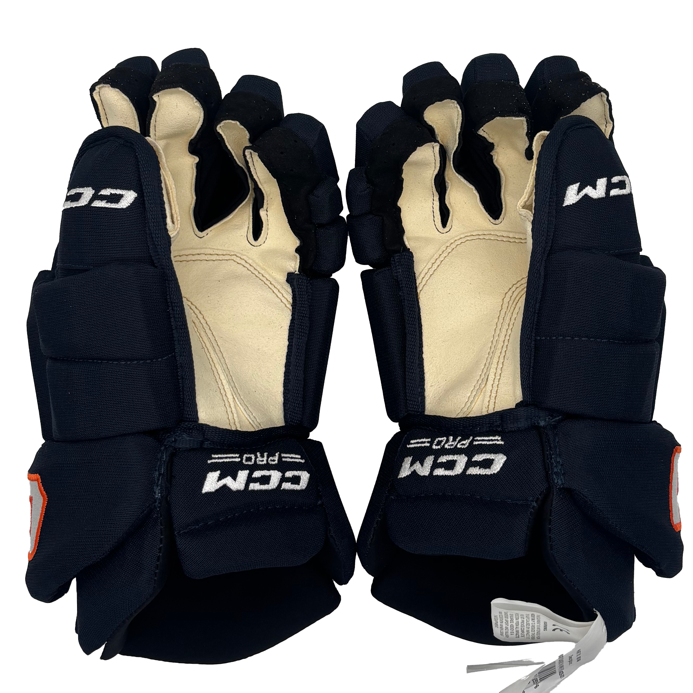 CCM HGTKXP - NHL Pro Stock Glove - New York Islanders (Navy/Orange/White)