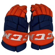CCM HGQL - Used NHL Pro Stock Glove - New York Islanders (Blue/Orange)