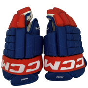 CCM HG90PR - Used NHL Pro Stock Glove - Zach Parise (Blue/Orange)