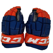 CCM HGCL - Used NHL Pro Stock Glove - New York Islanders (Blue/Orange)