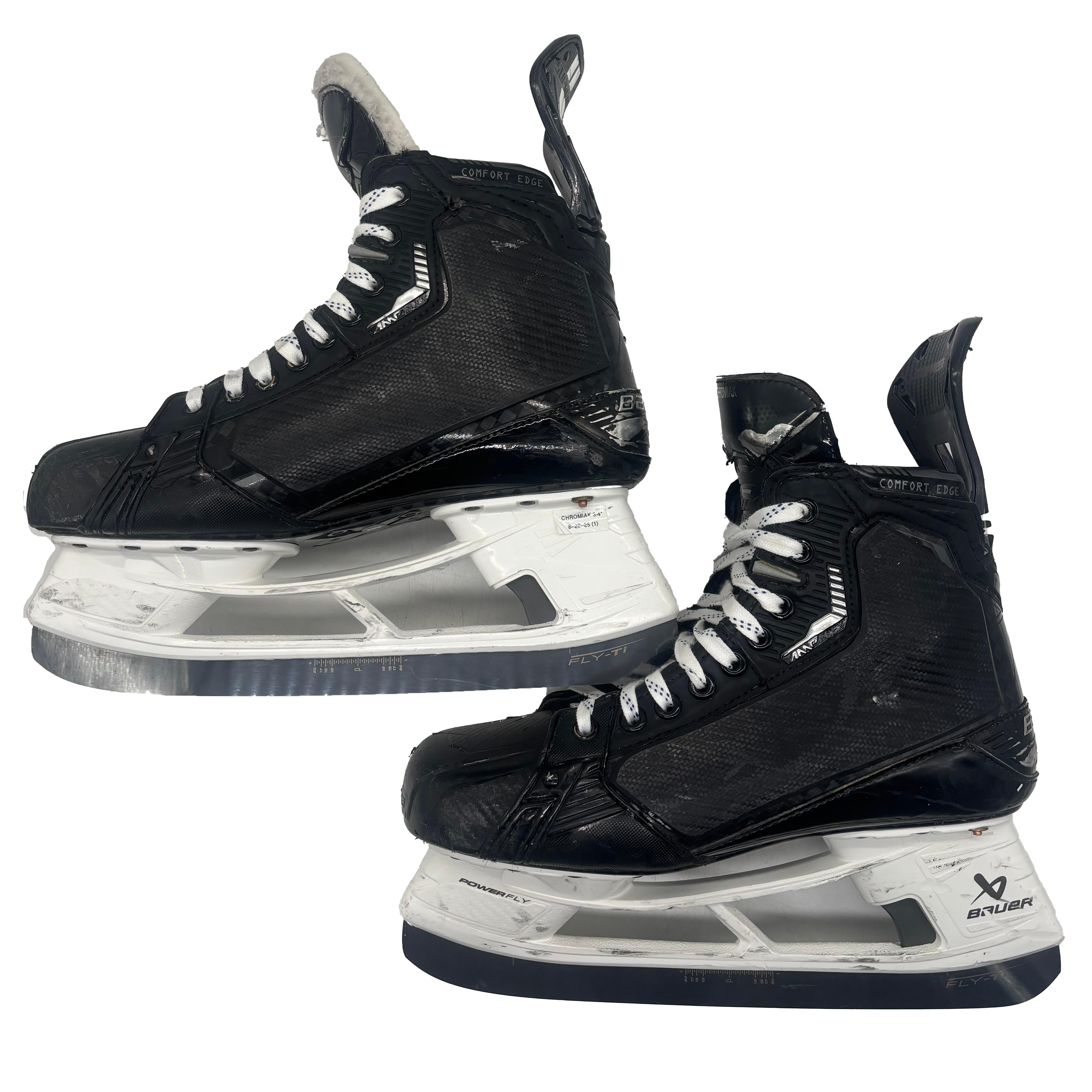 Bauer Supreme Mach - Used Pro Stock Skates - Size 9D with Shot Blockers