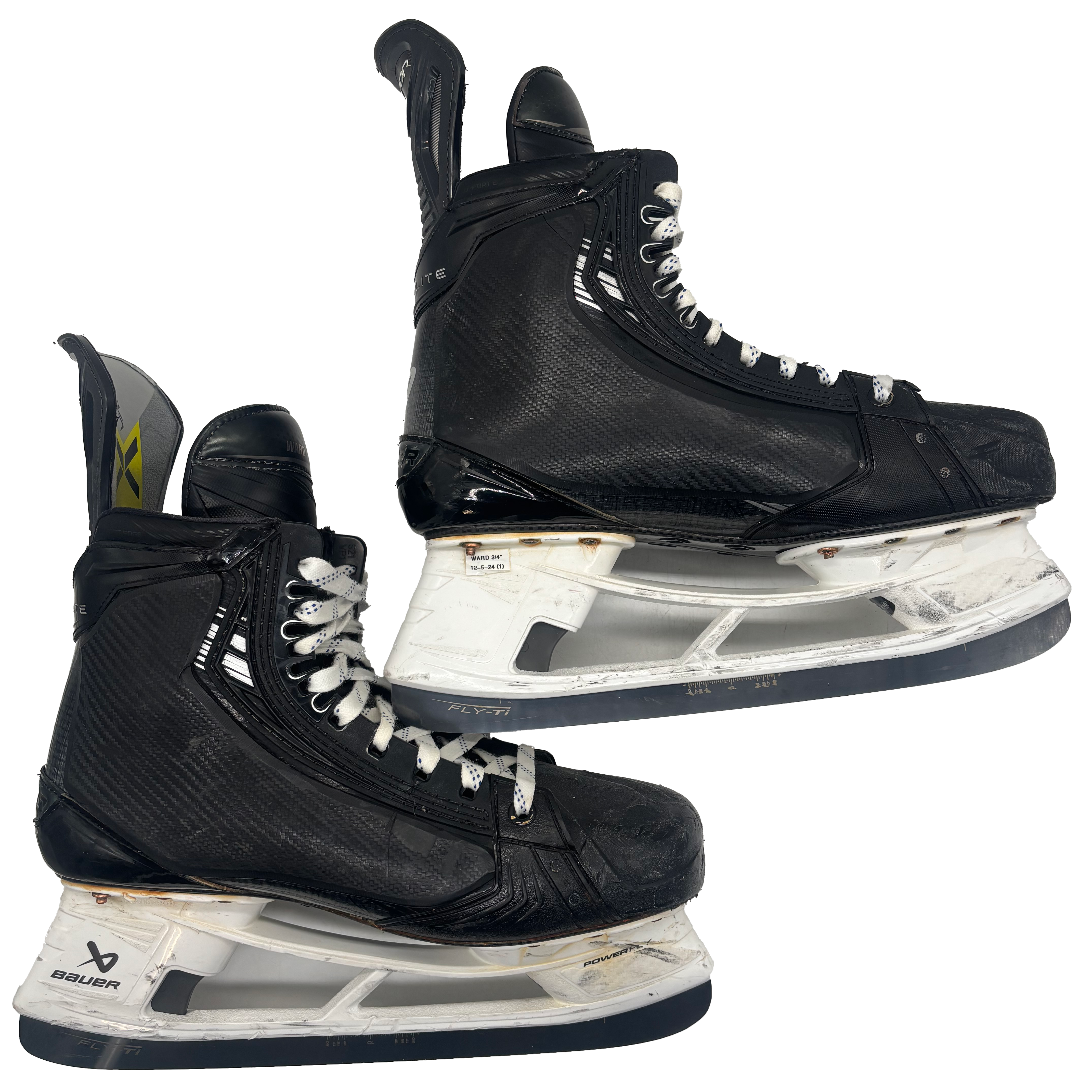 Bauer Vapor Hyperlite 2 - Used Pro Stock Hockey Skate - Size 10.5E with Shot Blockers