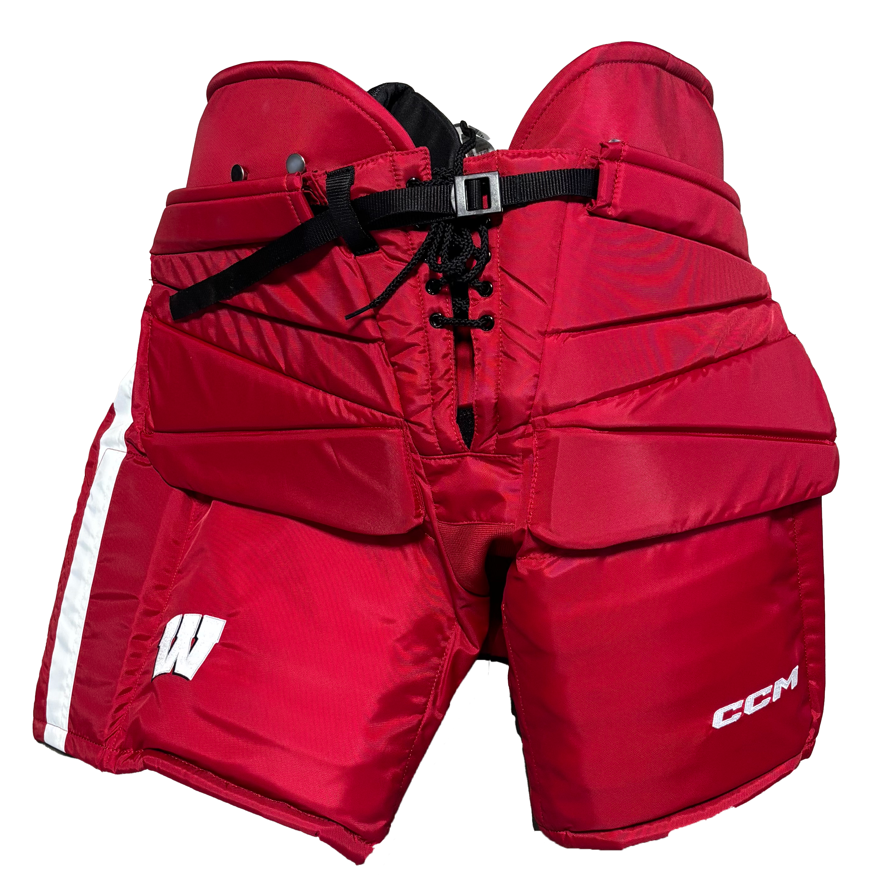 CCM HPG12A - NCAA Pro Stock Goalie Pants (Red/White)