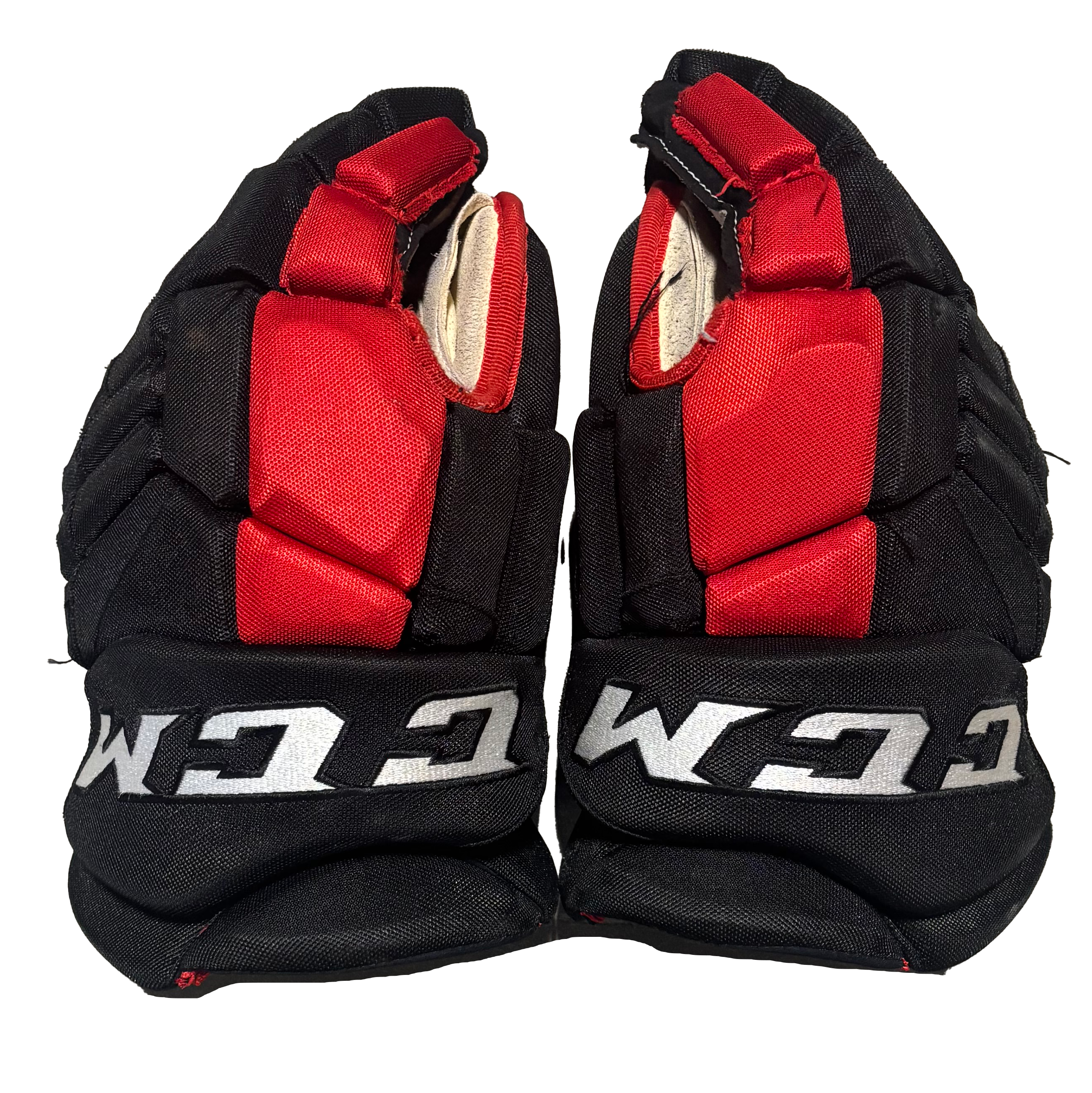 CCM HGJS - Used OHL Pro Stock Glove (Black/Red)