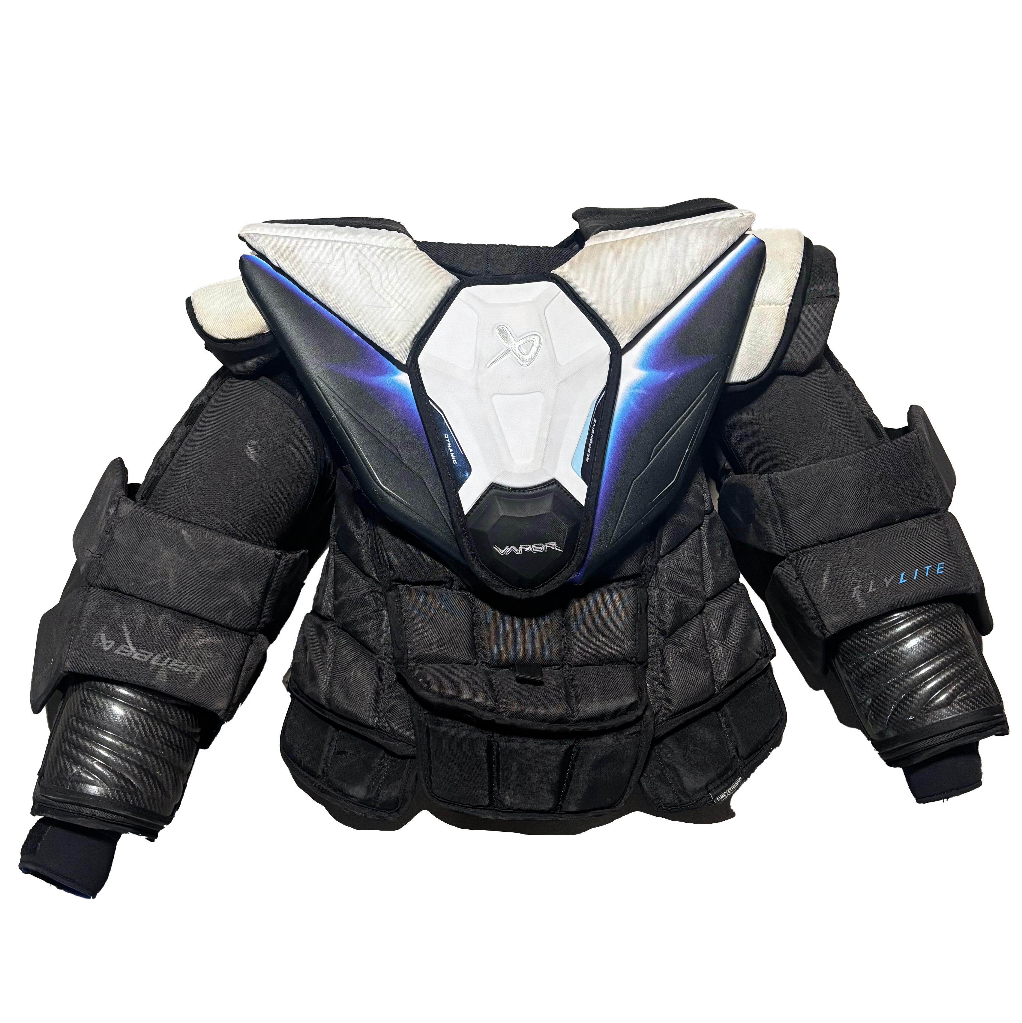 Bauer Vapor Flylite - Used Pro Stock Goalie Chest Protector (Black/White)