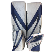 Bauer Vapor Hyperlite 2 - Used Pro Stock Full Right Goalie Full Set (White/Blue/Black)