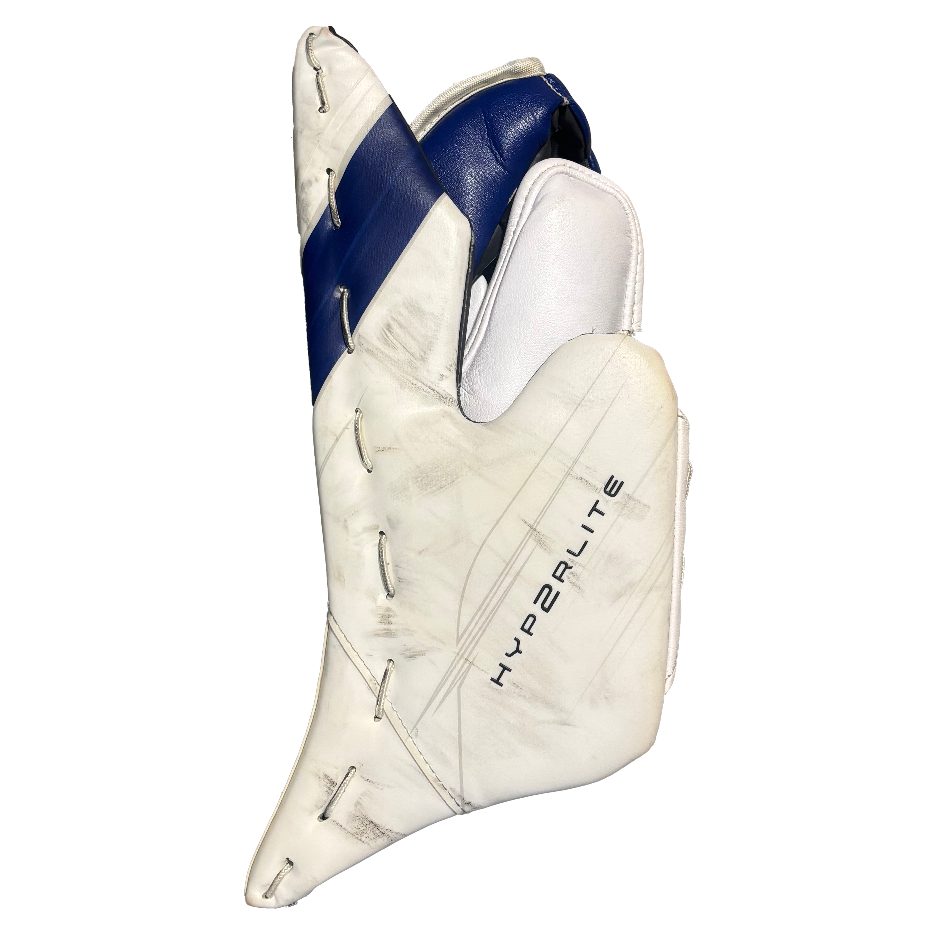 Bauer Vapor Hyperlite 2 - Used Pro Stock Full Right Goalie Full Set (White/Blue/Black)