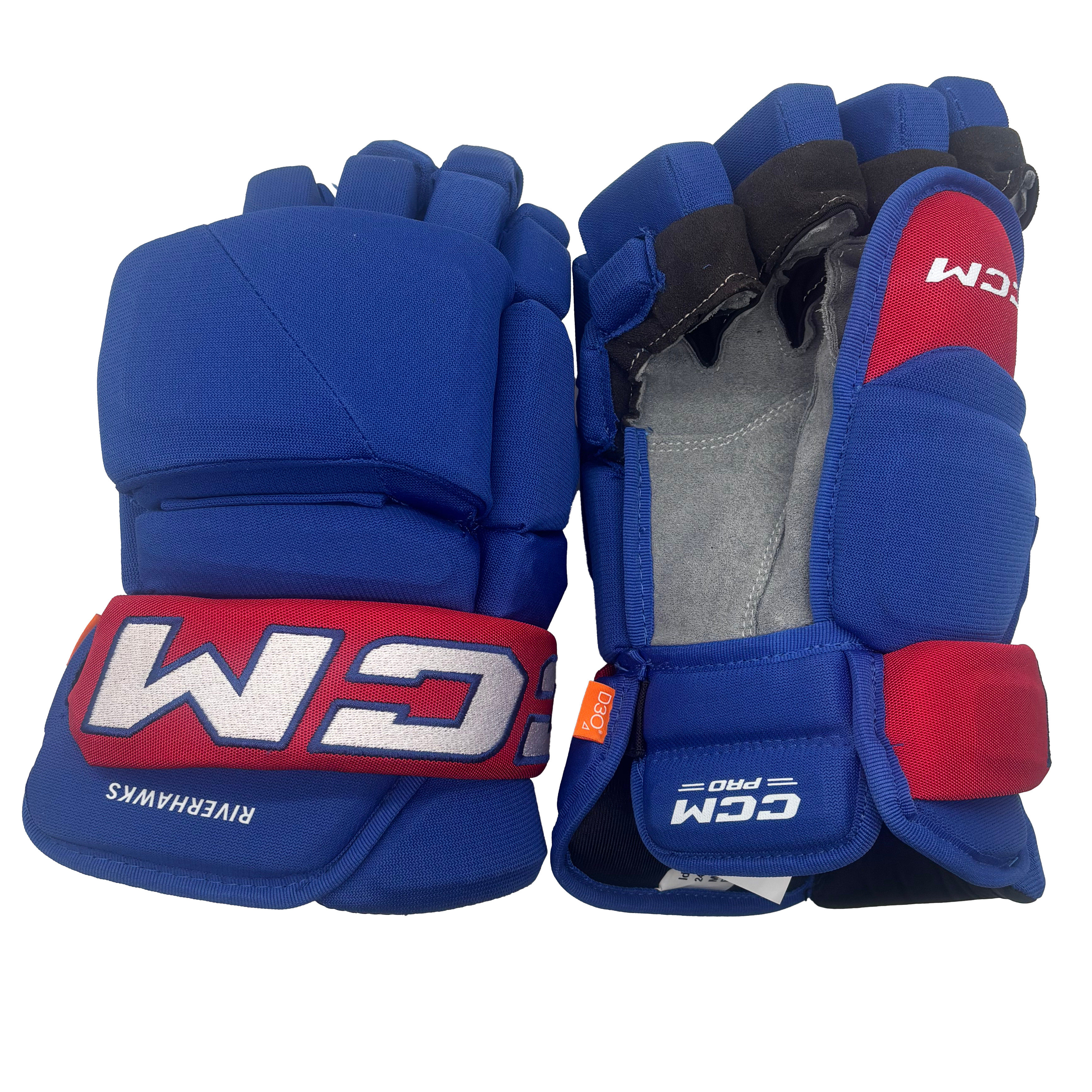 CCM HG43PP - NCAA Pro Stock Hockey Glove (Blue/Red)