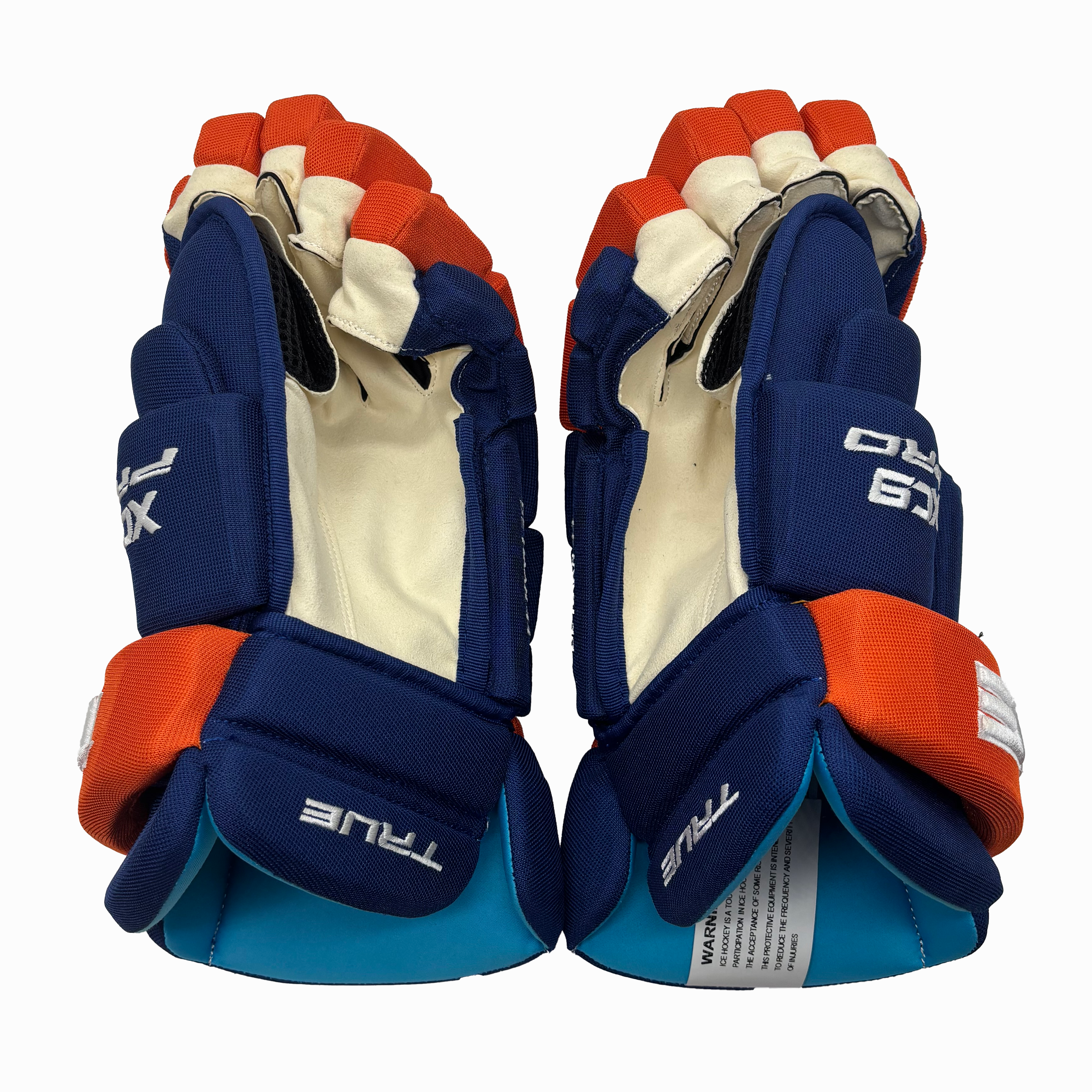 True Catalyst XC9 - NHL Pro Stock Glove - Calvin De Haan (Blue/Orange)