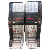 Bauer Supreme Shadow - Used Pro Stock Goalie Pads (White/Black/Copper/Red)