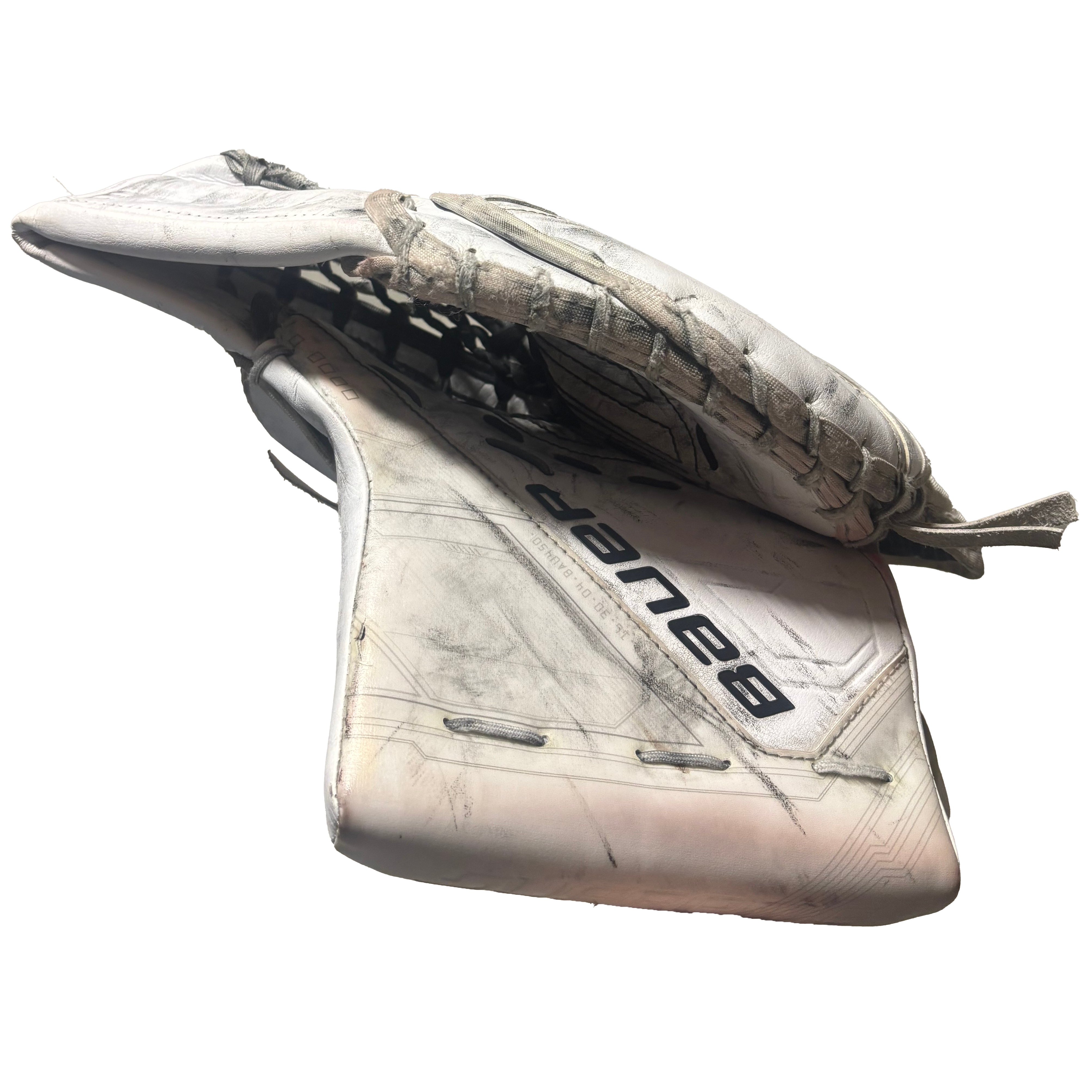 Used - Bauer Supreme Mach - Pro Stock Goalie Glove (White)