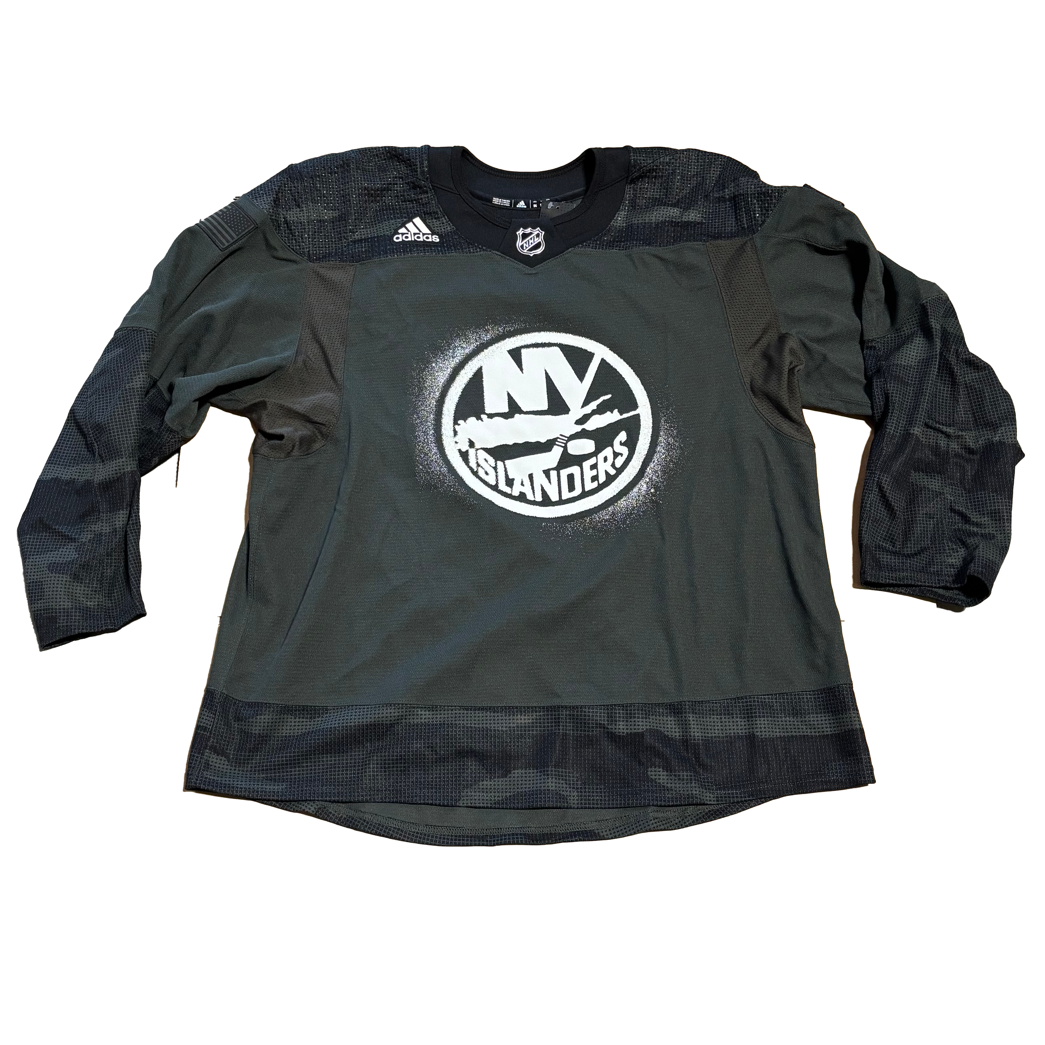 NHL - New York Islanders Authentic Adidas Military Appreciation Jersey (Dark Green/Black)