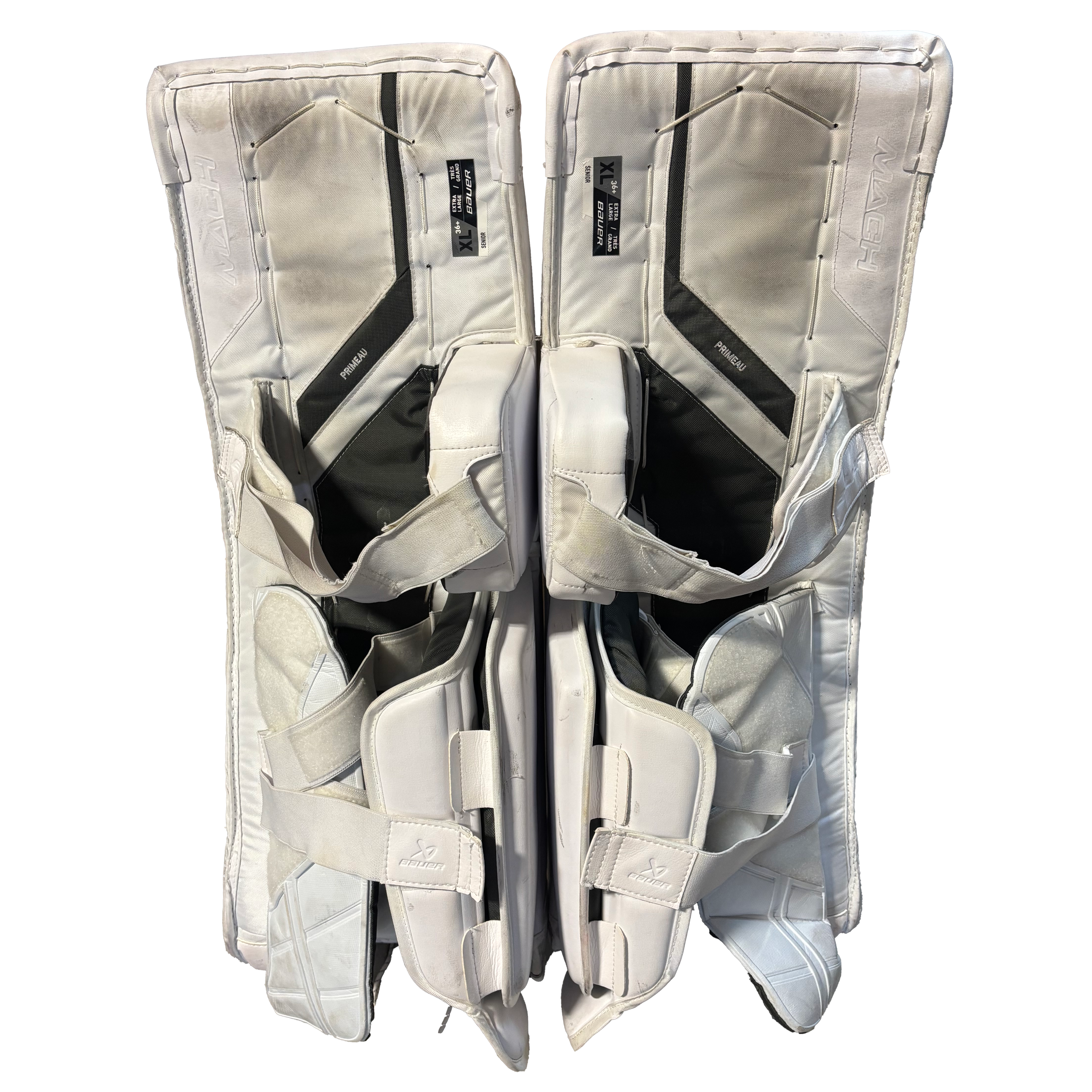 Bauer Supreme Mach - Used Pro Stock Goalie Full Set (White/Blue)