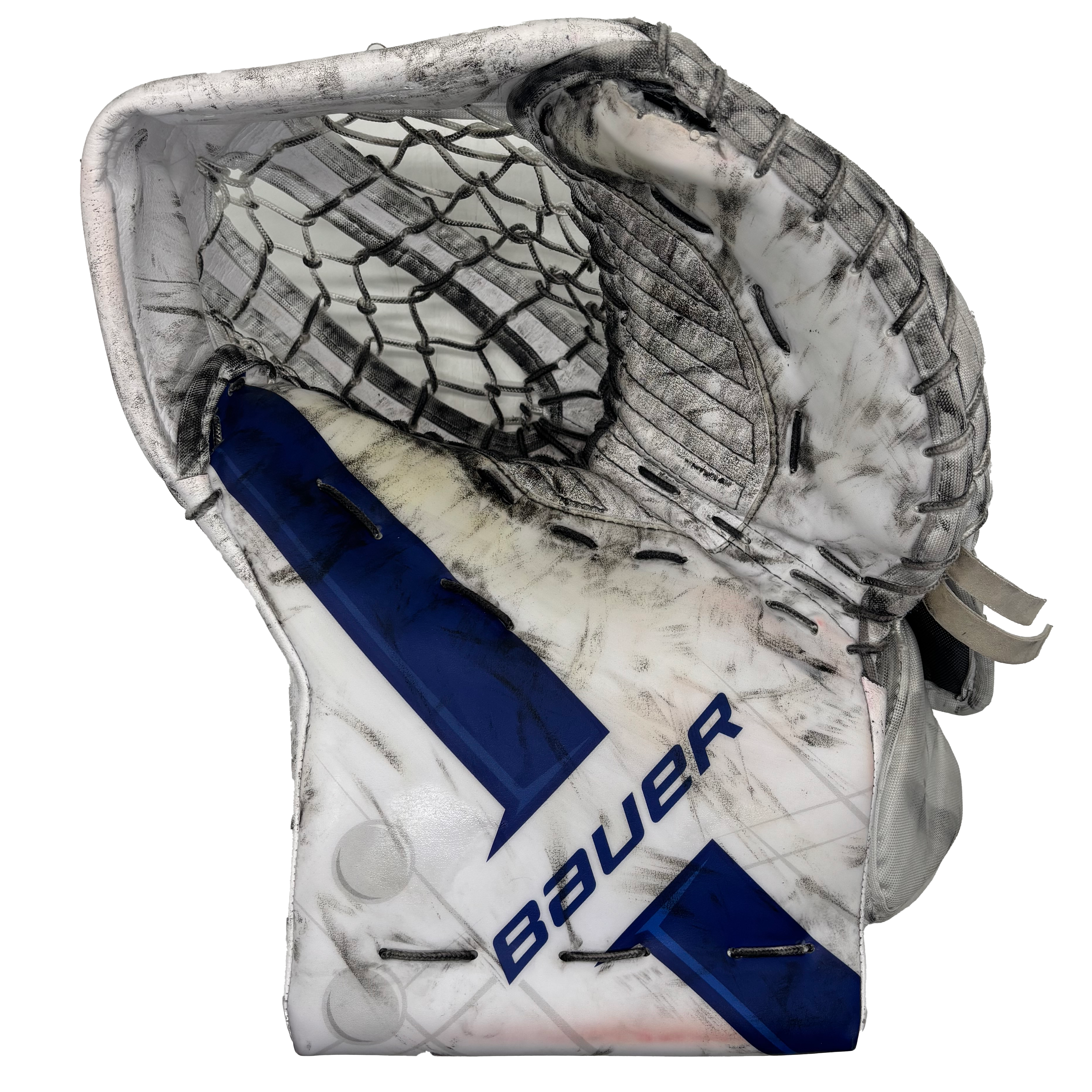 Bauer Supreme Mach - Used Pro Stock Goalie Full Set (White/Blue)