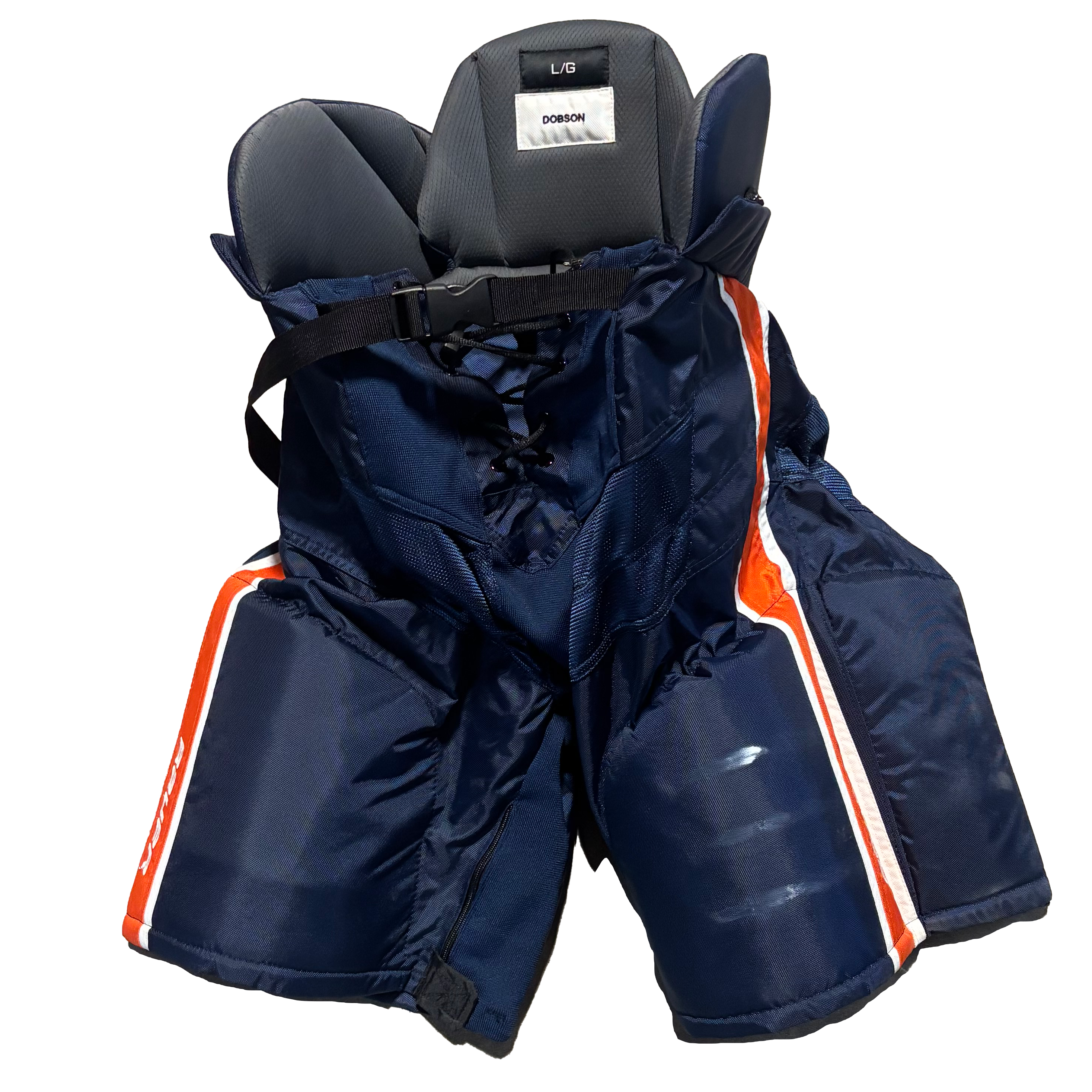 Bauer Nexus - Used NHL Pro Stock Hockey Pants - New York Islanders (Navy/Orange/White)