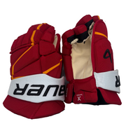 Bauer Hyperlite - NHL Pro Stock Glove - Kevin Bahl (Red/Yellow/White)