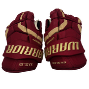Warrior Covert - Used Intermediate Pro Stock Hockey Glove (Maroon/Gold)