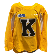 OHL - Used CCM Practice Jersey - Kingston Frontenacs (Yellow)