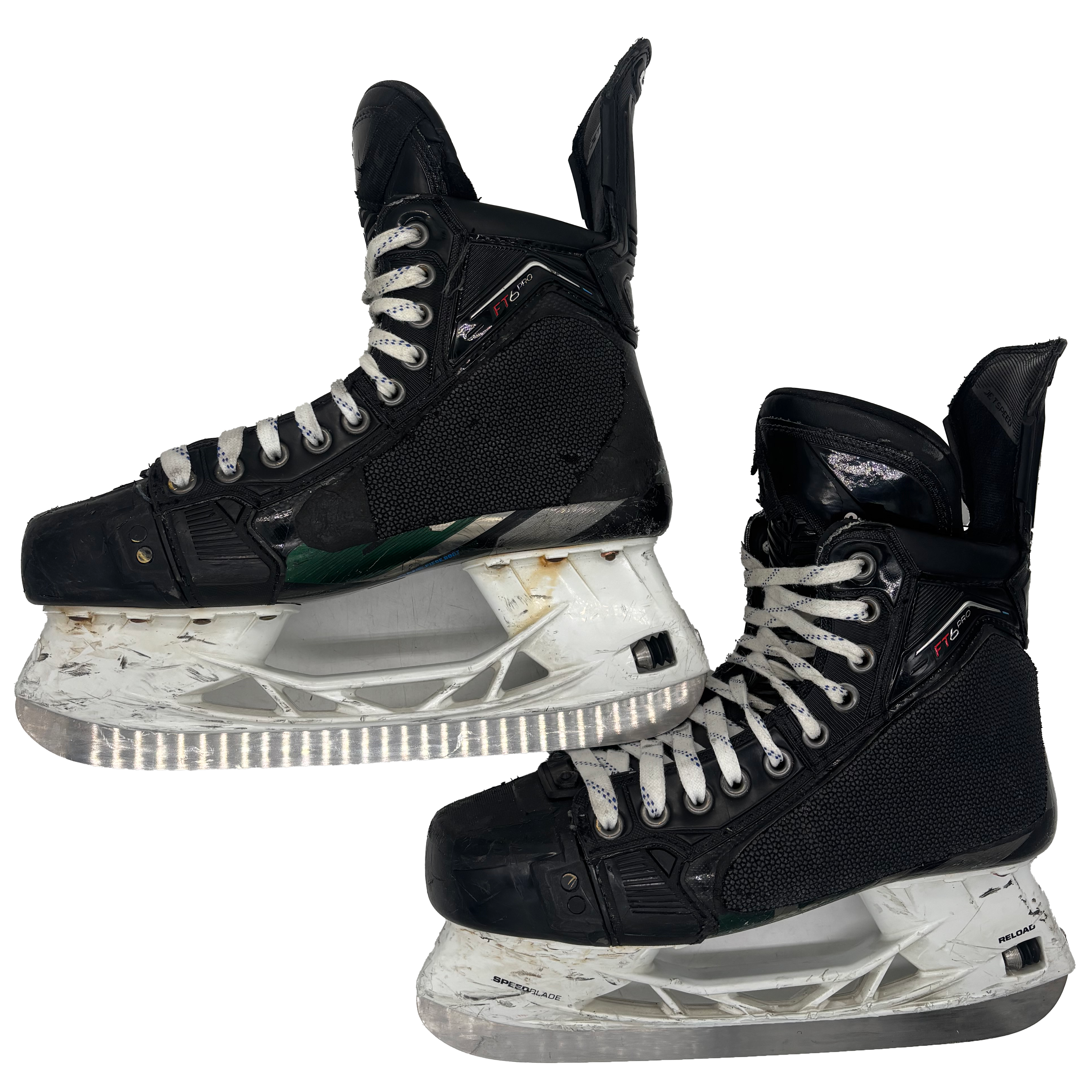 CCM Jetspeed FT6 Pro - Used Pro Stock Skates with Shot Blockers - Size 7.5