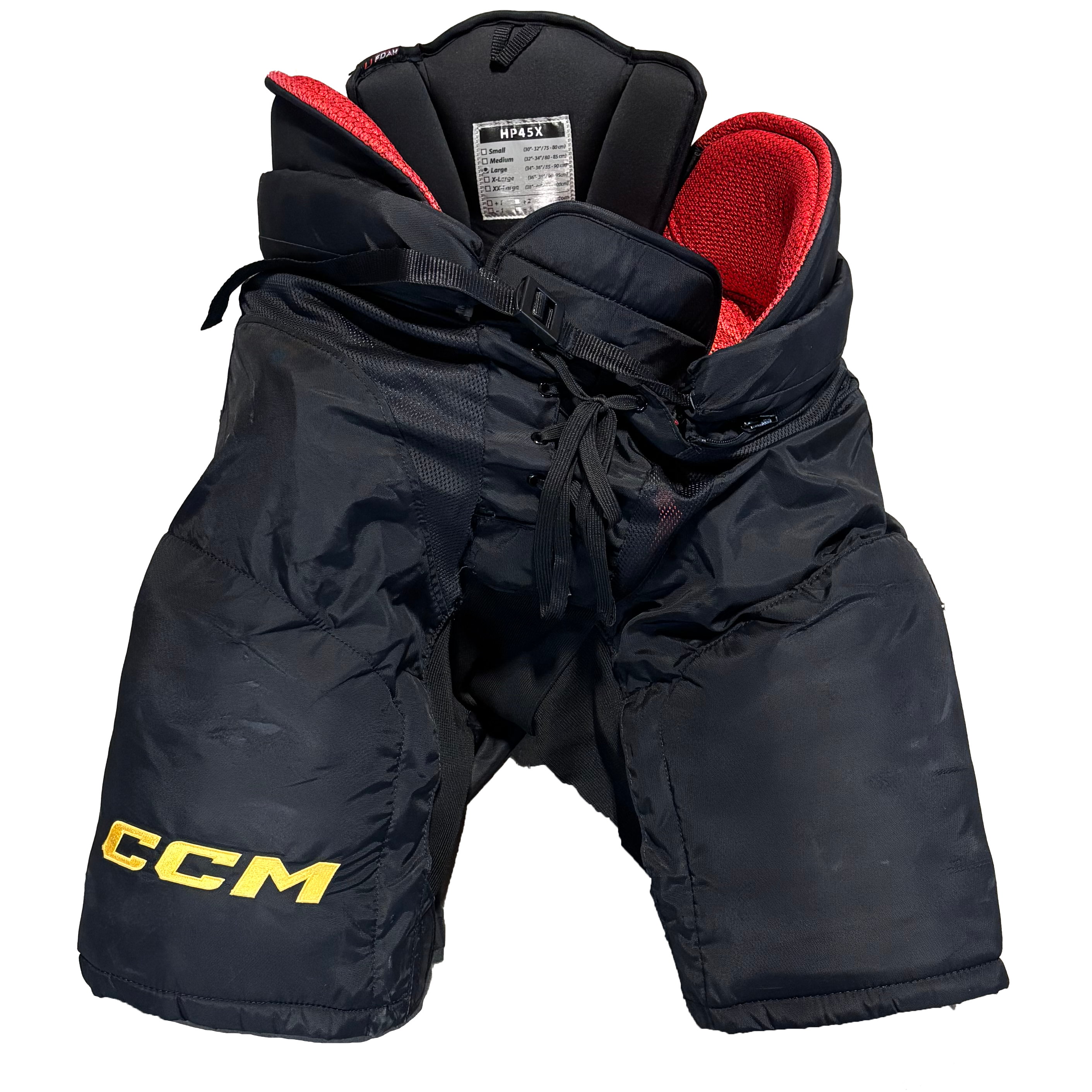 CCM HP45X - Used NHL Pro Stock Hockey Pants (Black/Gold)