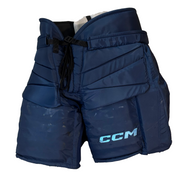 CCM HPG12A - Used PWHL Pro Stock Hockey Goalie Pants (Navy/Powder Blue)