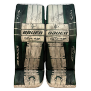 Bauer Vapor Hyperlite 2 - Used NCAA Pro Stock Pad Set (White/Green) *Dressed as Bauer Reactor*