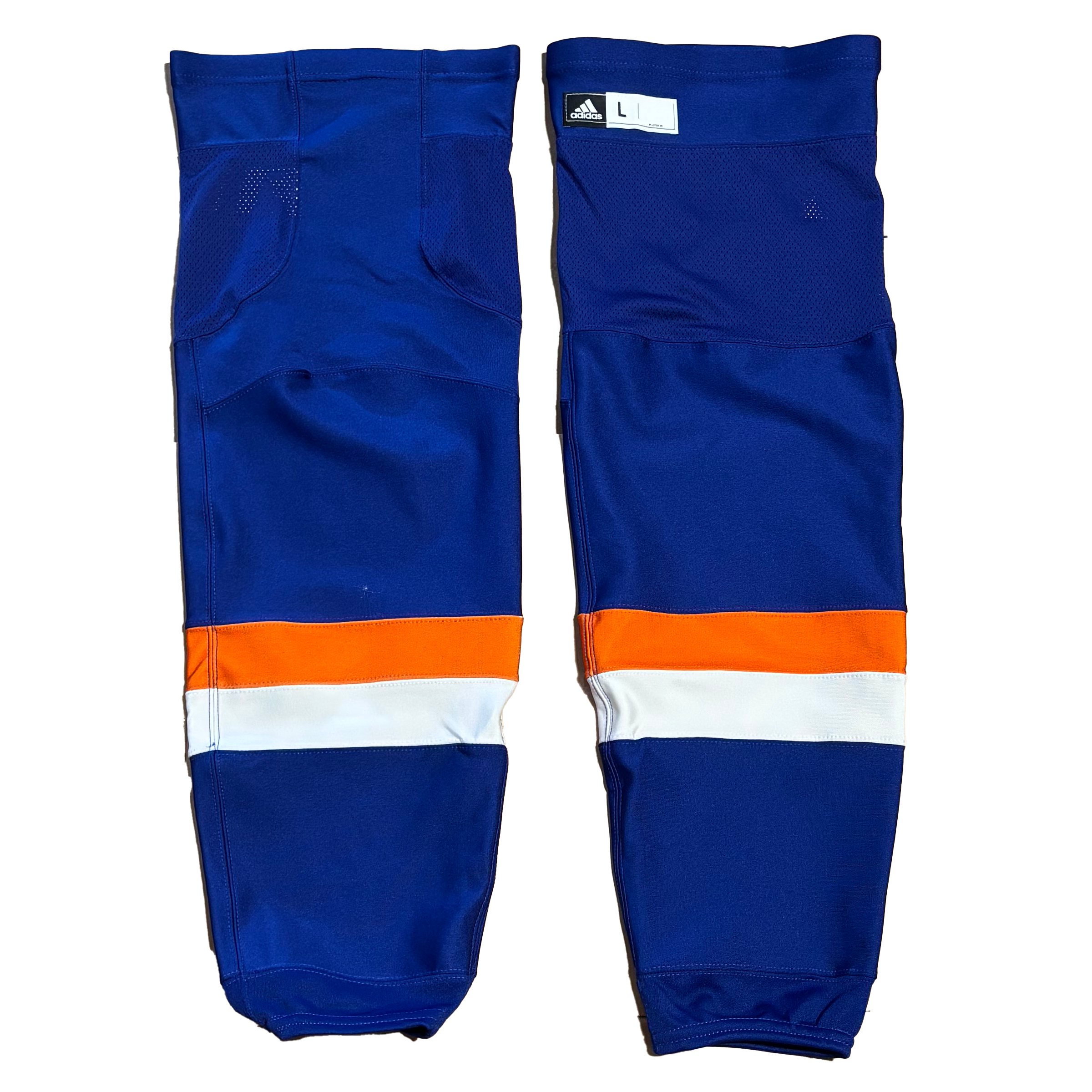 NHL - Adidas Pro Stock Hockey Socks - 2022-23 Alternate New York Islanders (Blue/Orange/White)
