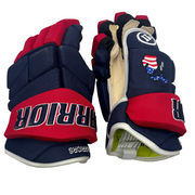 Warrior Alpha Pro - Pro Stock Hockey Glove (Navy/Red)