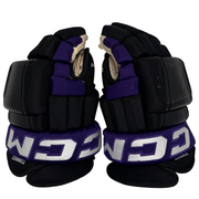 CCM HG97PP - Used NCAA Pro Stock Gloves (Black/Purple)