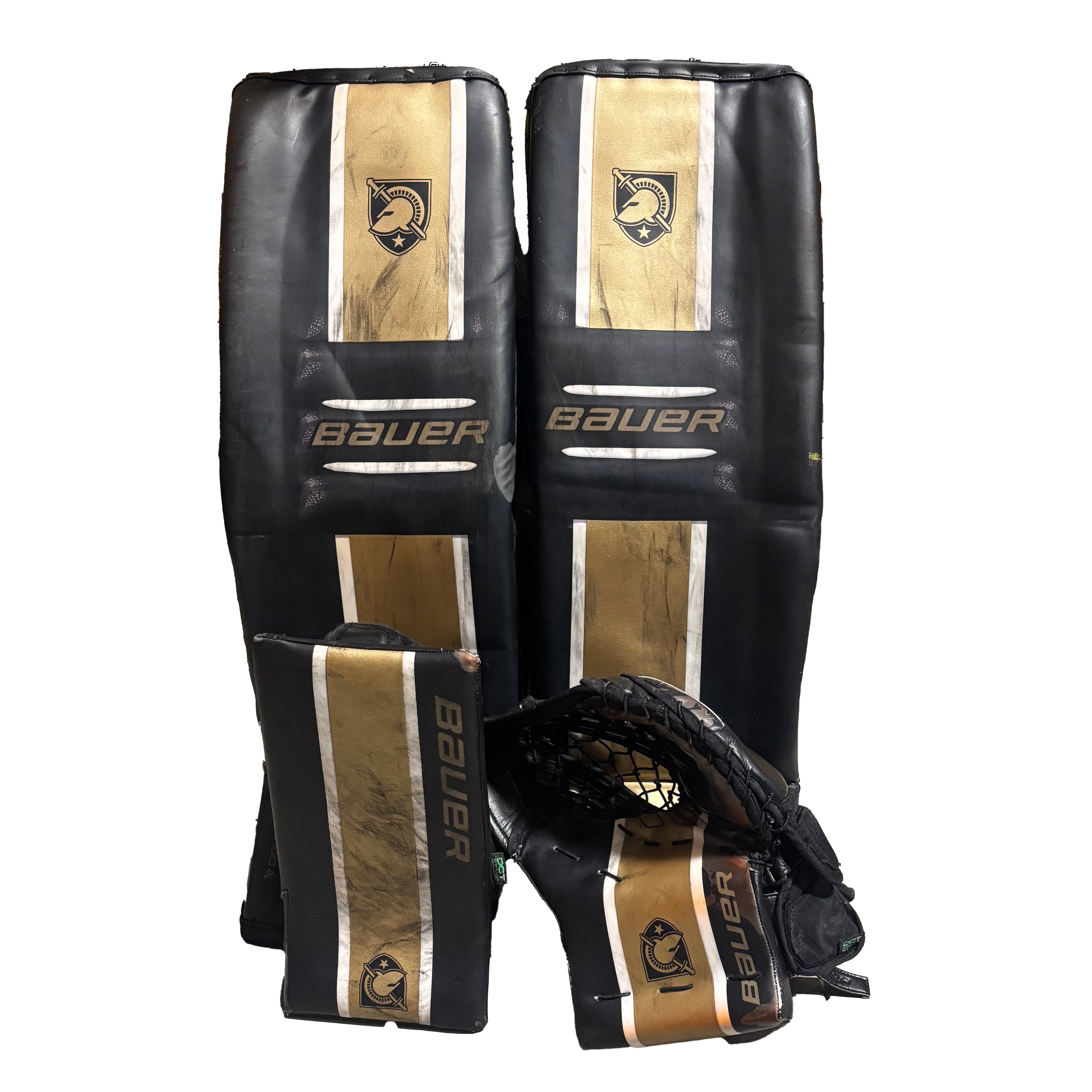 Bauer Supreme Shadow - Used Pro Stock Goalie Full Set (Black/Gold/White)