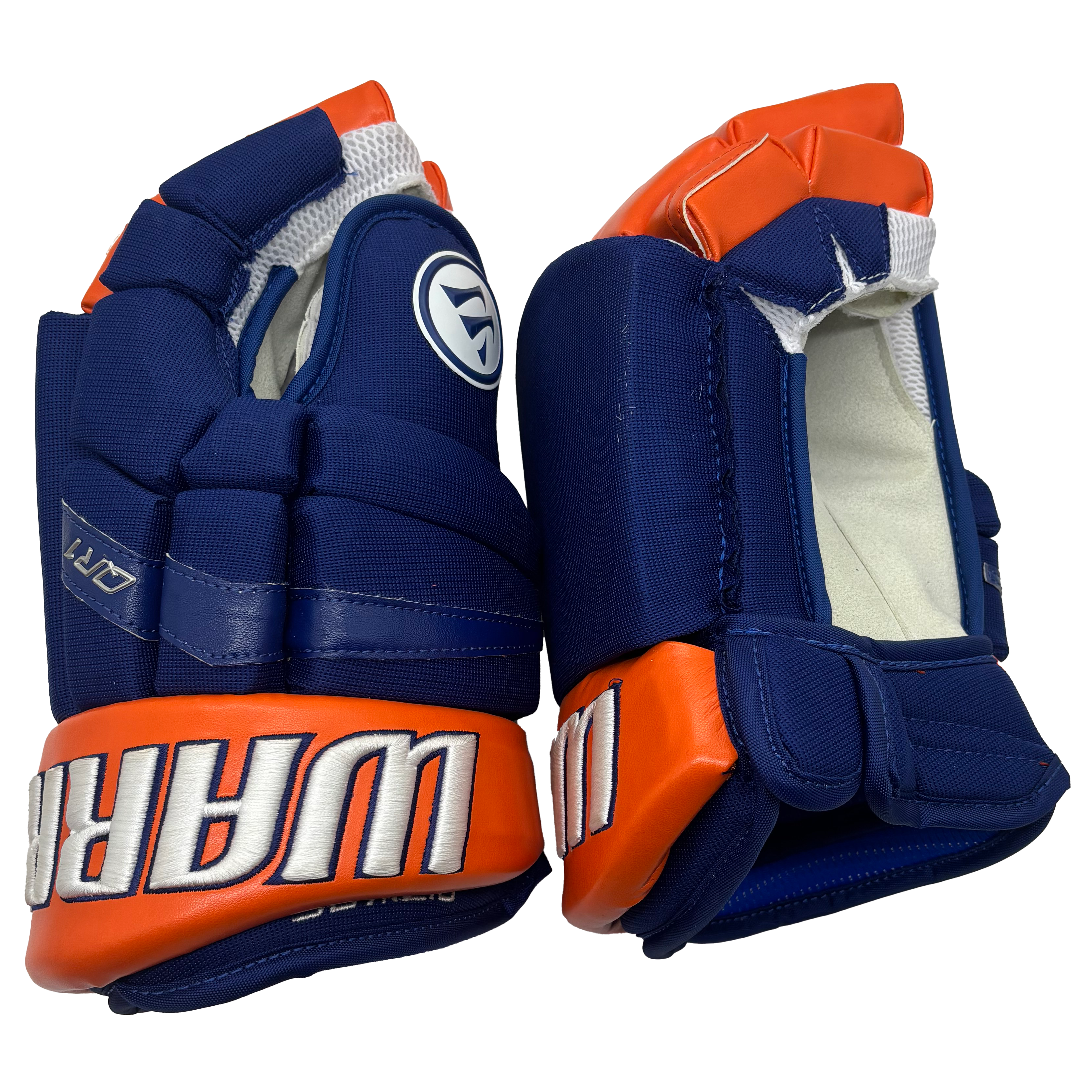 Warrior Covert QR1 Pro - NHL Pro Stock Glove - Casey Cizikas (Blue/Orange)