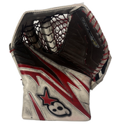 Brians Optik 2 - Used Pro Stock Goalie Glove (Brown/White/Red)