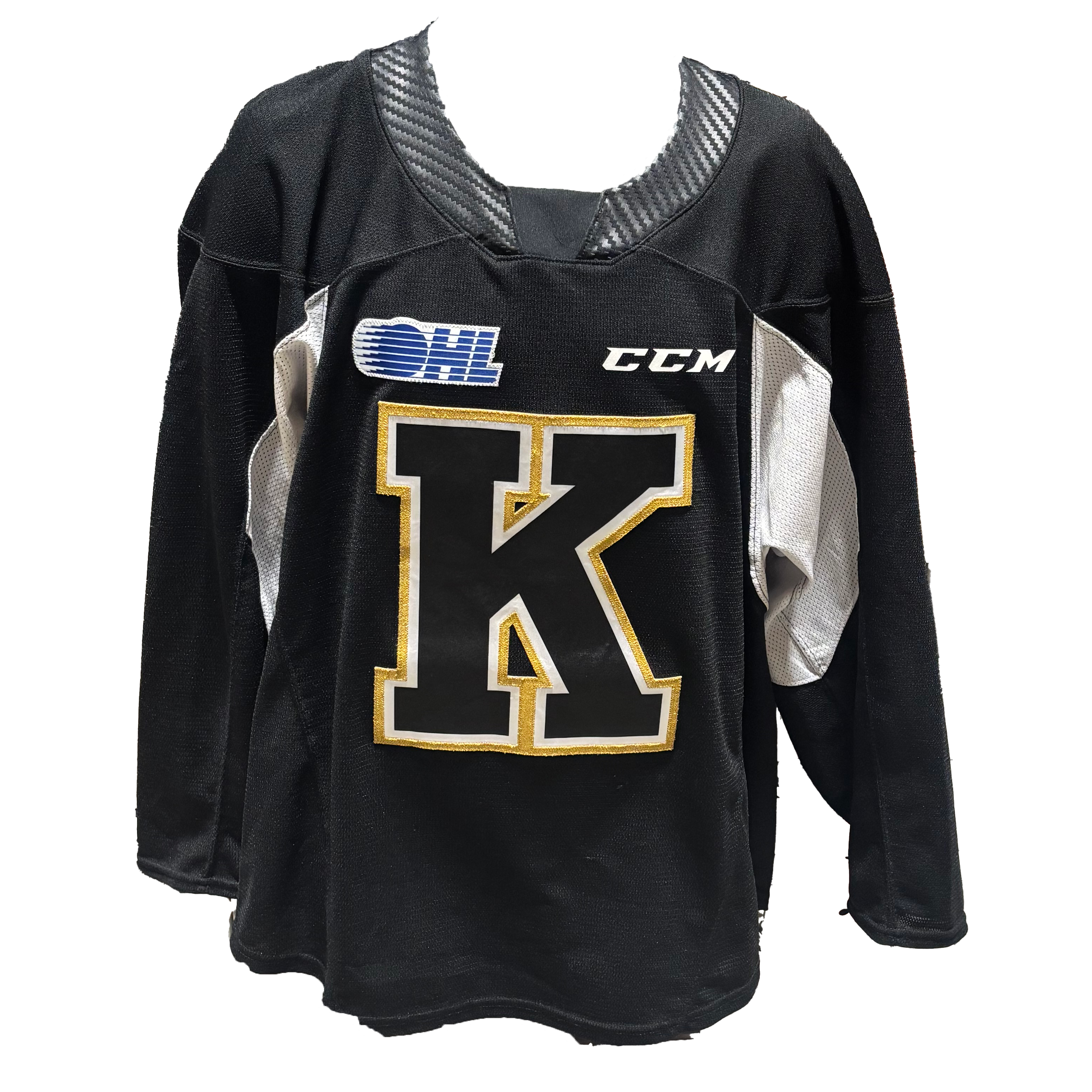 OHL - Used CCM Practice Jersey - Kingston Frontenacs (Black)