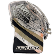 Bauer Supreme Shadow - Used Pro Stock Goalie Glove (White/Gold/Black)