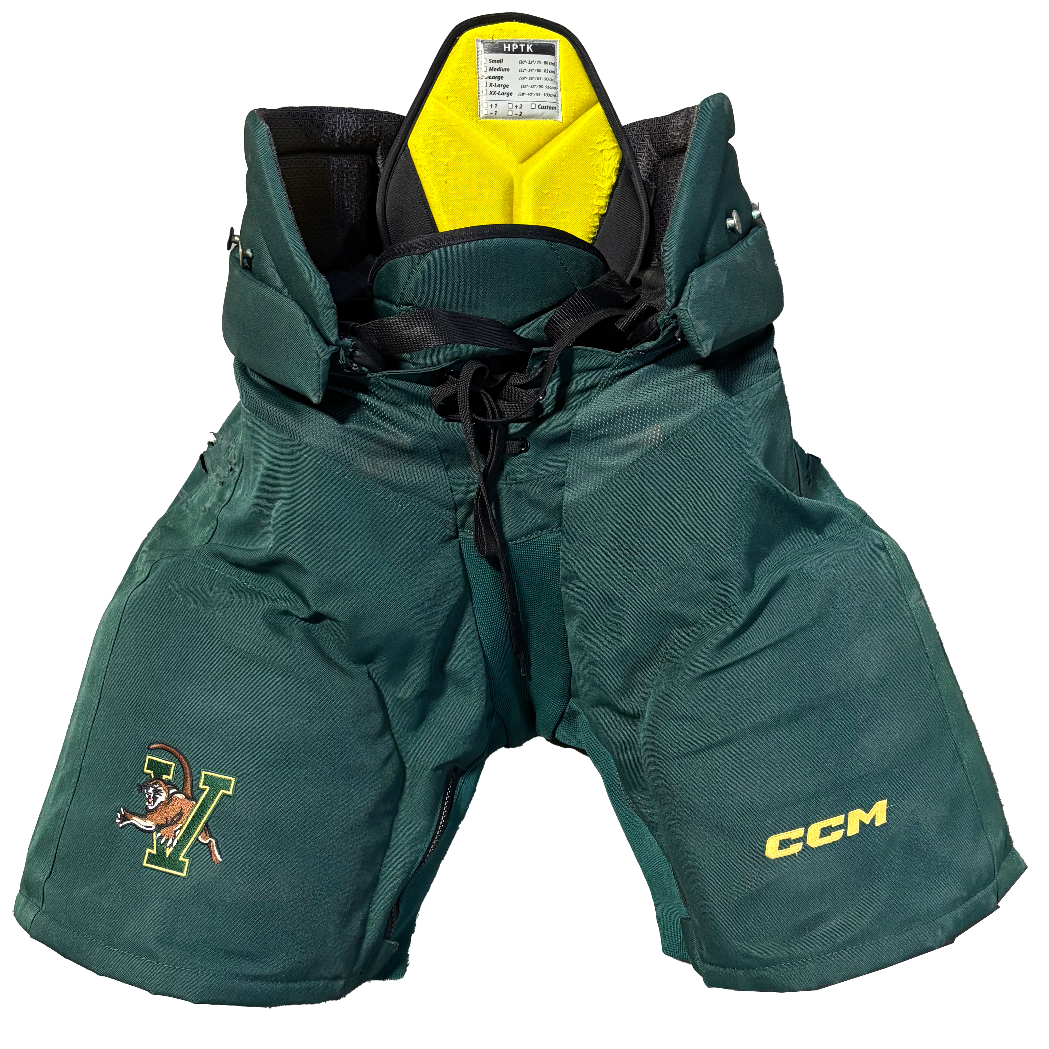 CCM HPTK - Used NCAA Pro Stock Hockey Pants (Green)